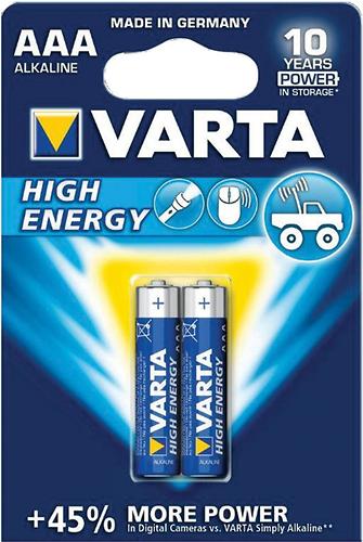 Батарейка Varta High Energy Micro 1.5V - LR03/ AAA (2шт) (1)