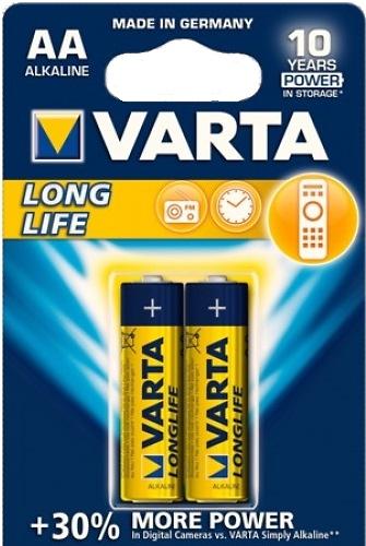 Батарейка Varta Longlife Mignon 1.5V - LR6/ AA (2шт) (1)
