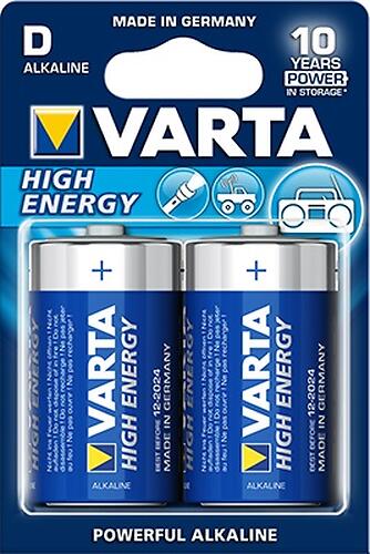 Батарейка Varta High Energy Mono 1.5V - LR20/D (2шт) (1)