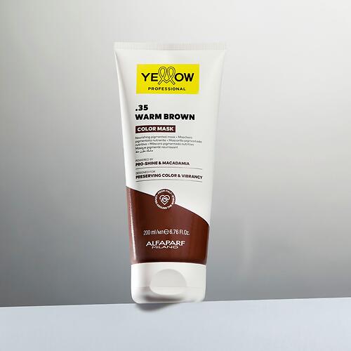 Пигментированная маска YELLOW Professional Color Care Refresh Mask .35 Золотисто-Махагоновый 200 мл (8)