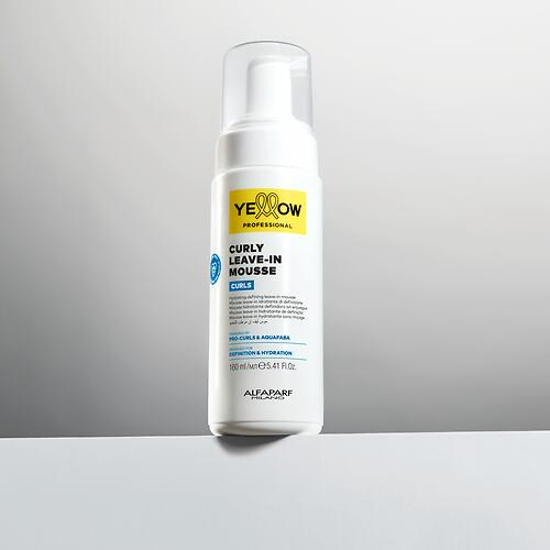 Увлажняющий несмываемый мусс для кудрявых и вьющихся волос YELLOW Professional Curls Leave-in Mousse 160 мл (8)