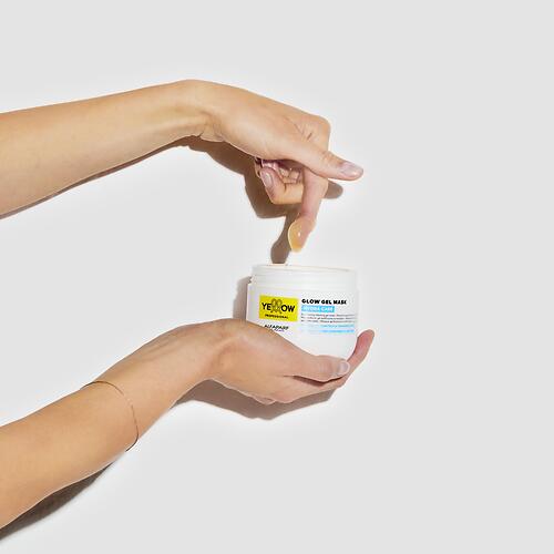 Гель-маска для придания блеска волосам YELLOW Hydra Care Glow Gel Mask 300 мл (8)