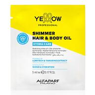 Мерцающее масло с шиммером для волос и тела YELLOW Hydra Care Shimmer Hair & Body Oil Пробник 5 мл