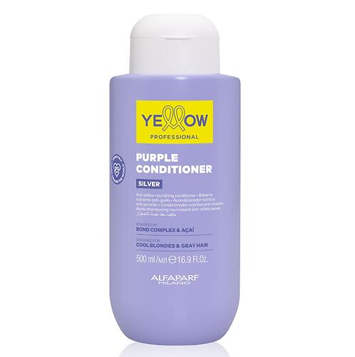 Анти-жёлтый кондиционер для холодного блонда и седых волос YELLOW Silver Conditioner 500 мл (6)