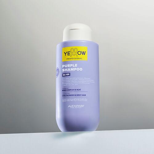 Анти-жёлтый шампунь для холодного блонда и седых волос YELLOW Silver Shampoo 500 мл (9)